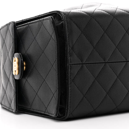 Chanel Caviar Quilted Medium Chanel 25 Handbag Black 12 of 13