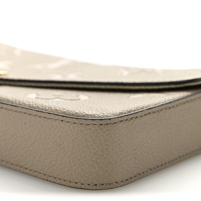 Louis Vuitton Empreinte Monogram Giant Felicie Pochette Tourterelle Creme 9 of 10