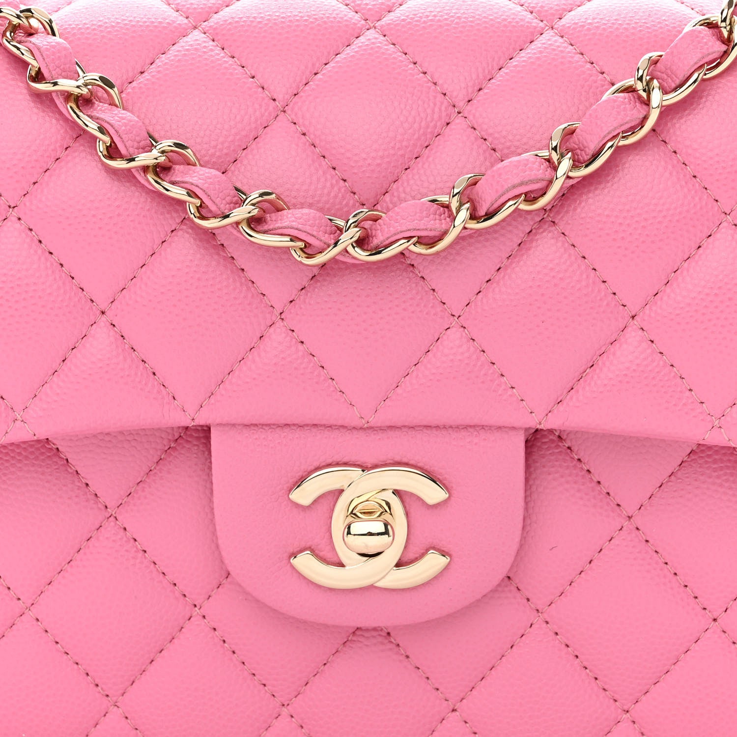 Chanel Caviar Quilted Small Double Flap Pink 8 of 11