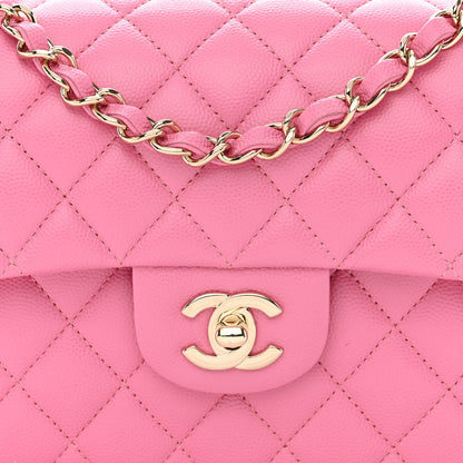Chanel Caviar Quilted Small Double Flap Pink 8 of 11