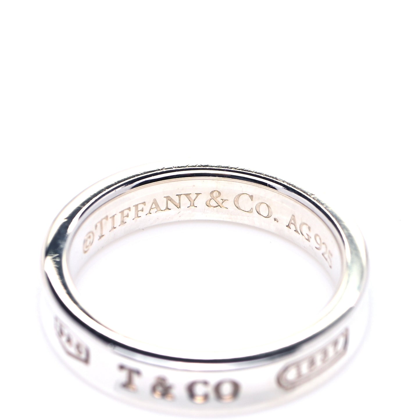 Sterling Silver Narrow 1837 Band Ring 49 5