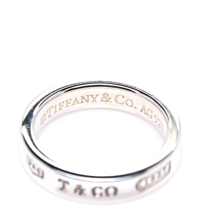 Tiffany Sterling Silver Narrow 1837 Band Ring 49 5 4 of 5