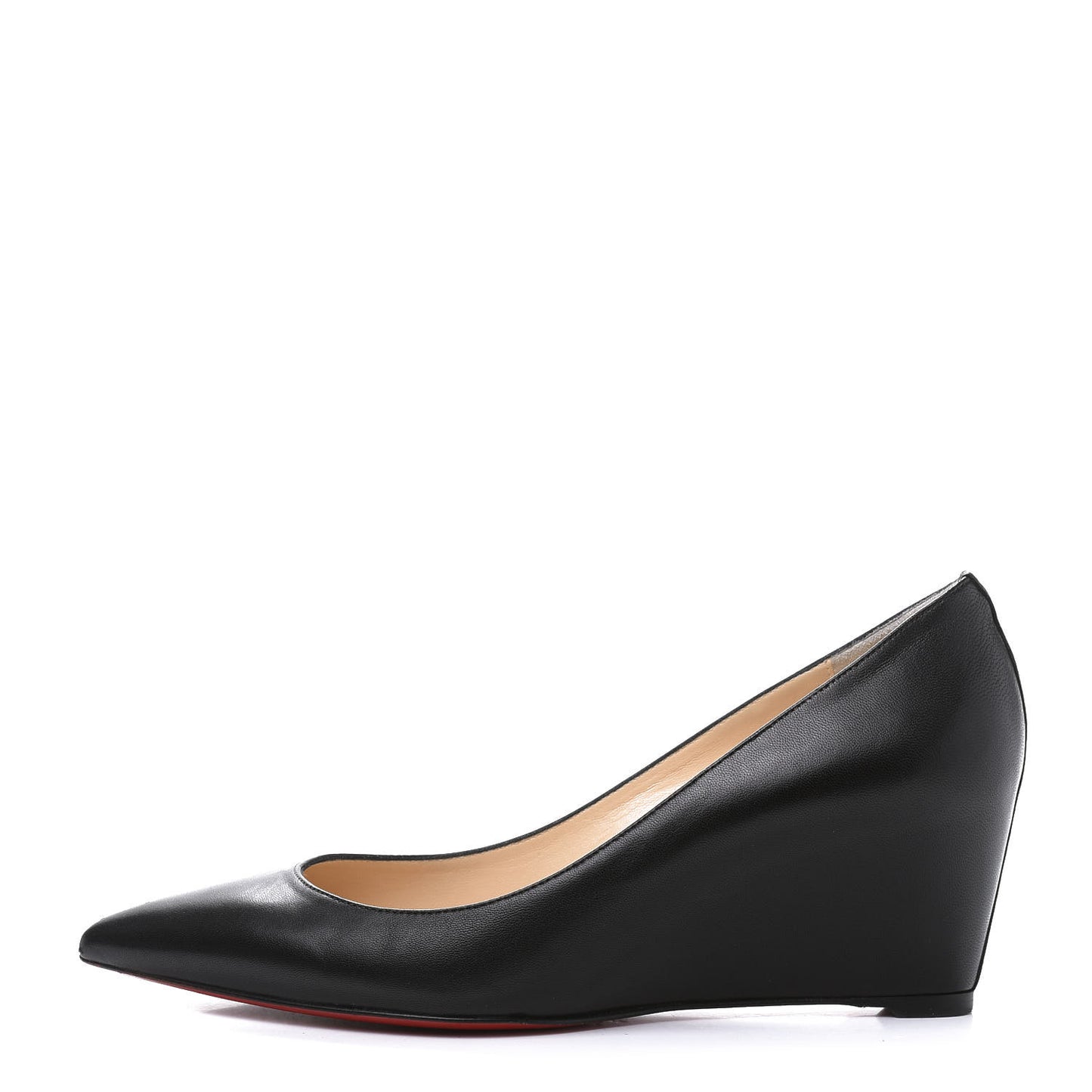 Shiny Nappa Pipina 55 Wedges 39 Black