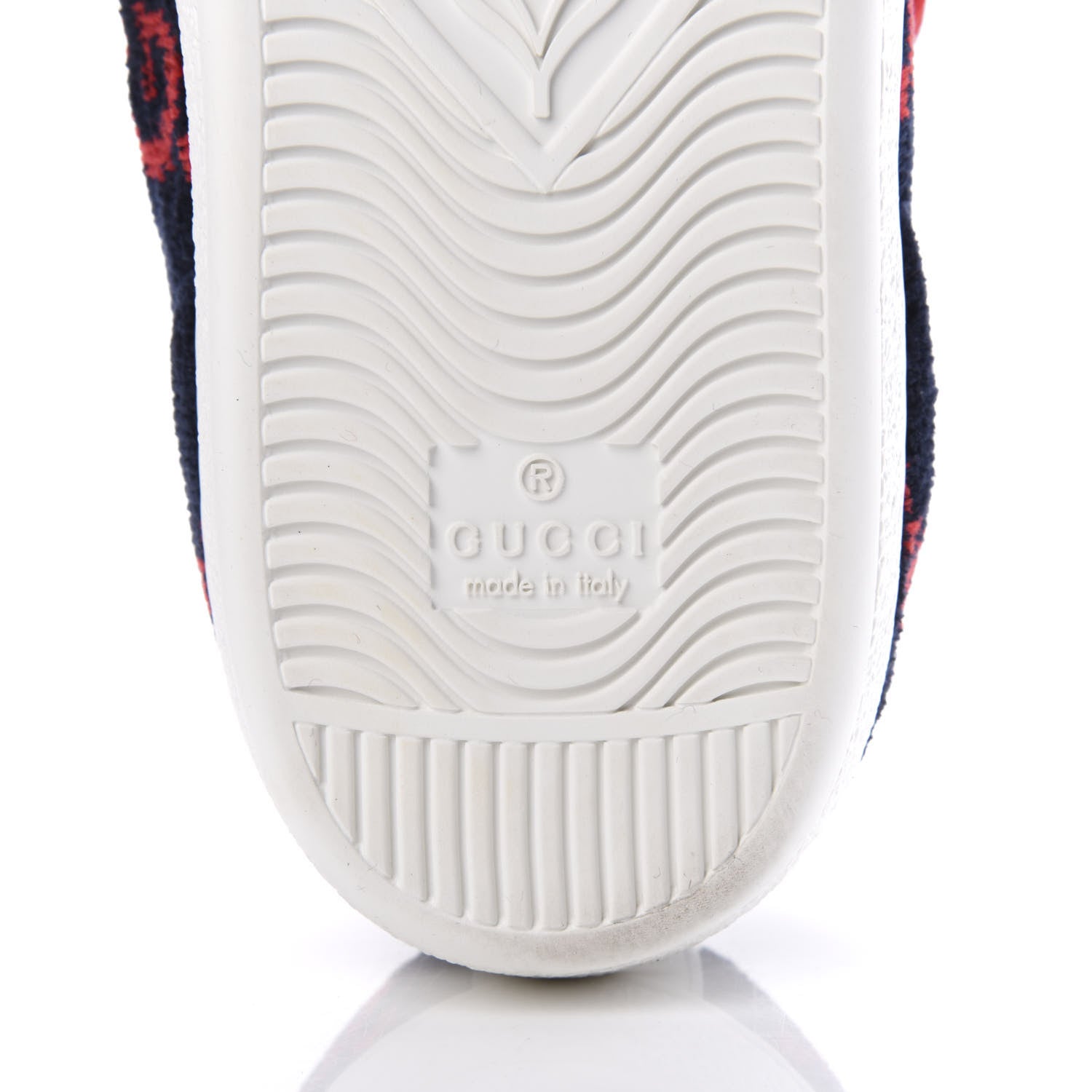 Gucci Terry Cloth GG Monogram Web Womens Ace Sneakers 38.5 Blue Red 8 of 10