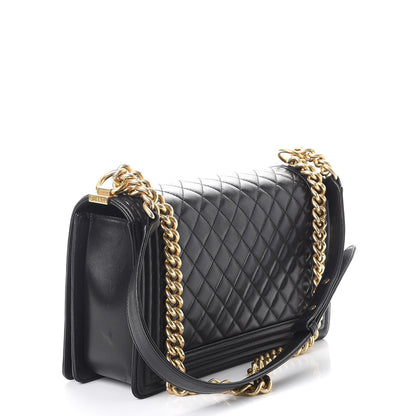Chanel Lambskin Quilted New Medium Boy Flap Black 3 of 10