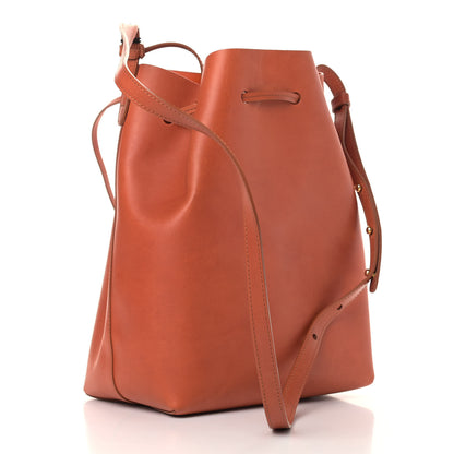 Mansur Gavriel Calfskin Mini Bucket Bag Saddle 3 of 10