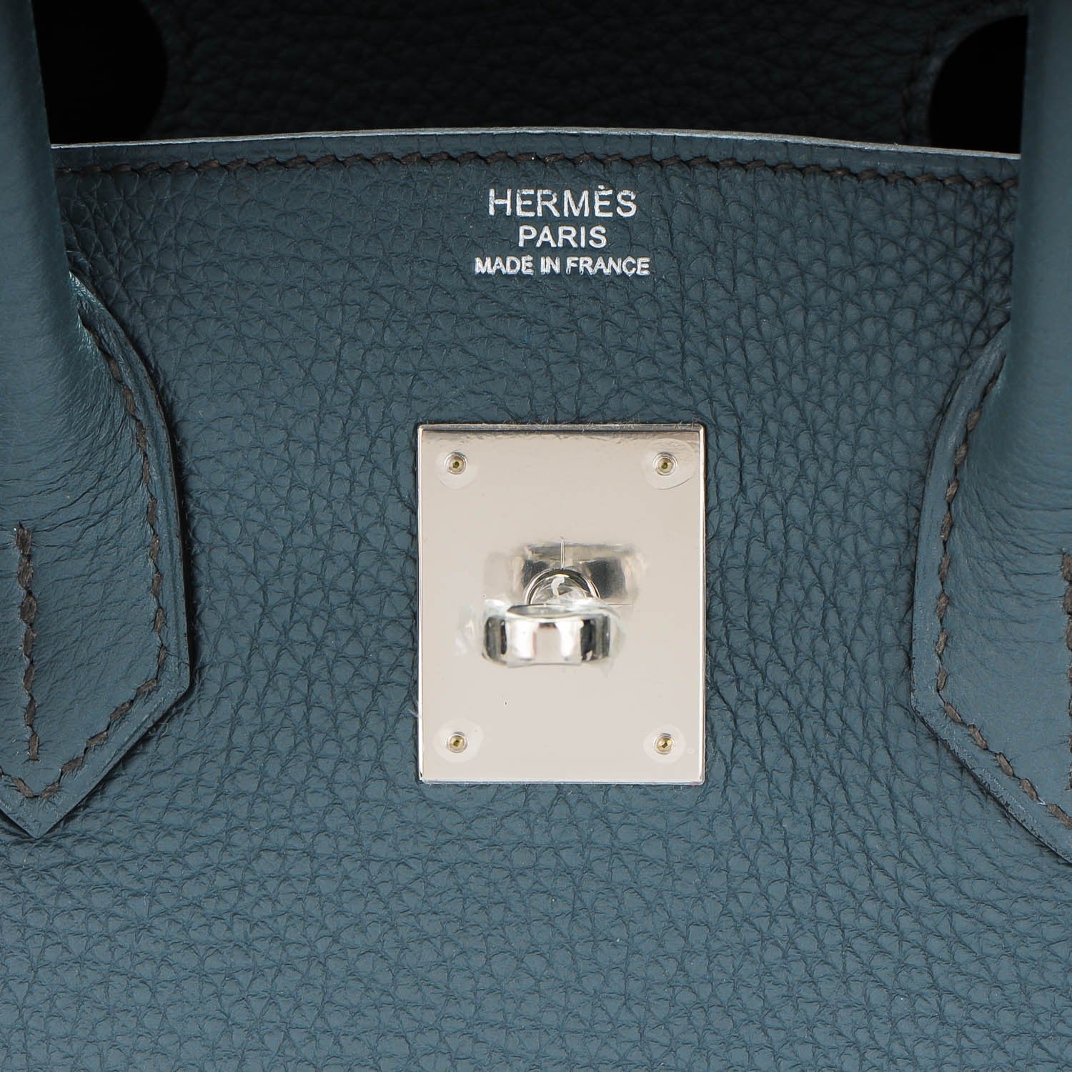 Hermes Taurillon Clemence Birkin 30 Bleu Orage 18 of 26