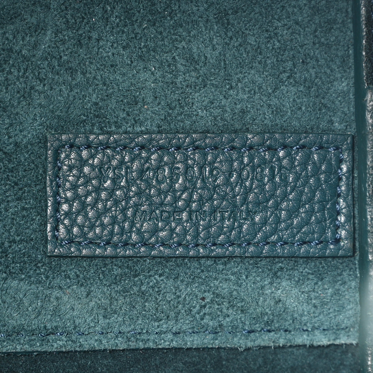 Saint Laurent Grained Calfskin Nano Sac De Jour Souple Teal Green 7 of 10