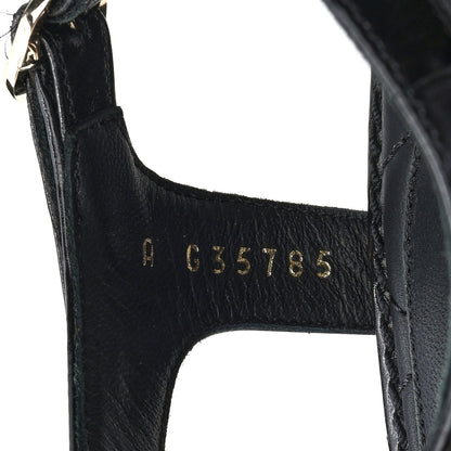 Chanel Calfskin Medallion CC Thong Sandals 36.5 Black 8 of 9