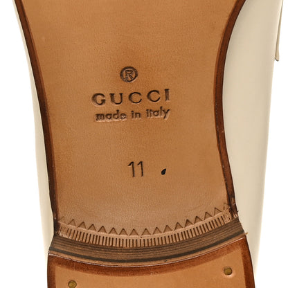 Gucci Jakarta Calfskin Mens Interlocking G Horsebit Tassel Loafers 11 White Sun Oil 9 of 10