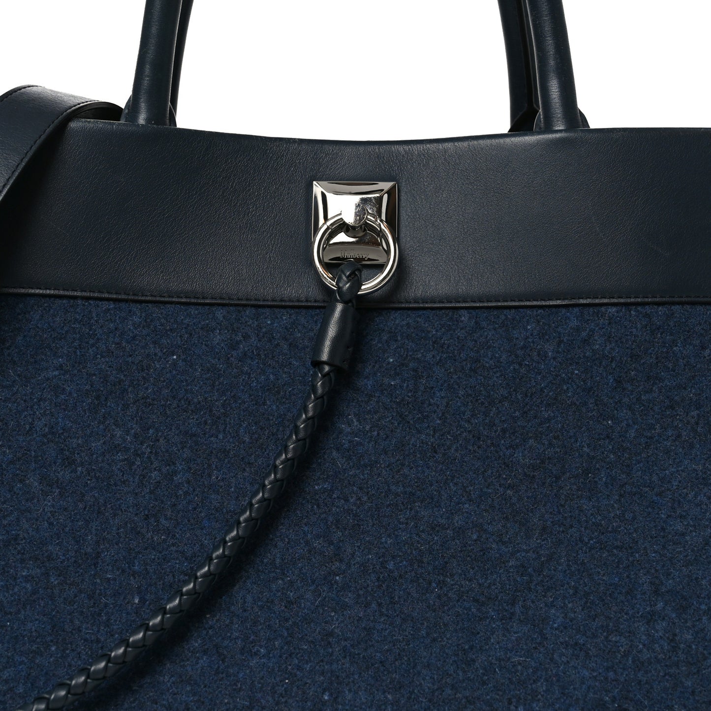 Felt Calfskin Oversized Iris Weekend Bag Midnight