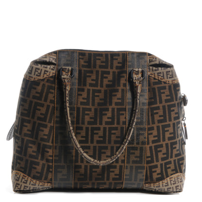 Fendi Zucca Zucchino Spalmati Large B Mix Tote Tobacco 1 of 9