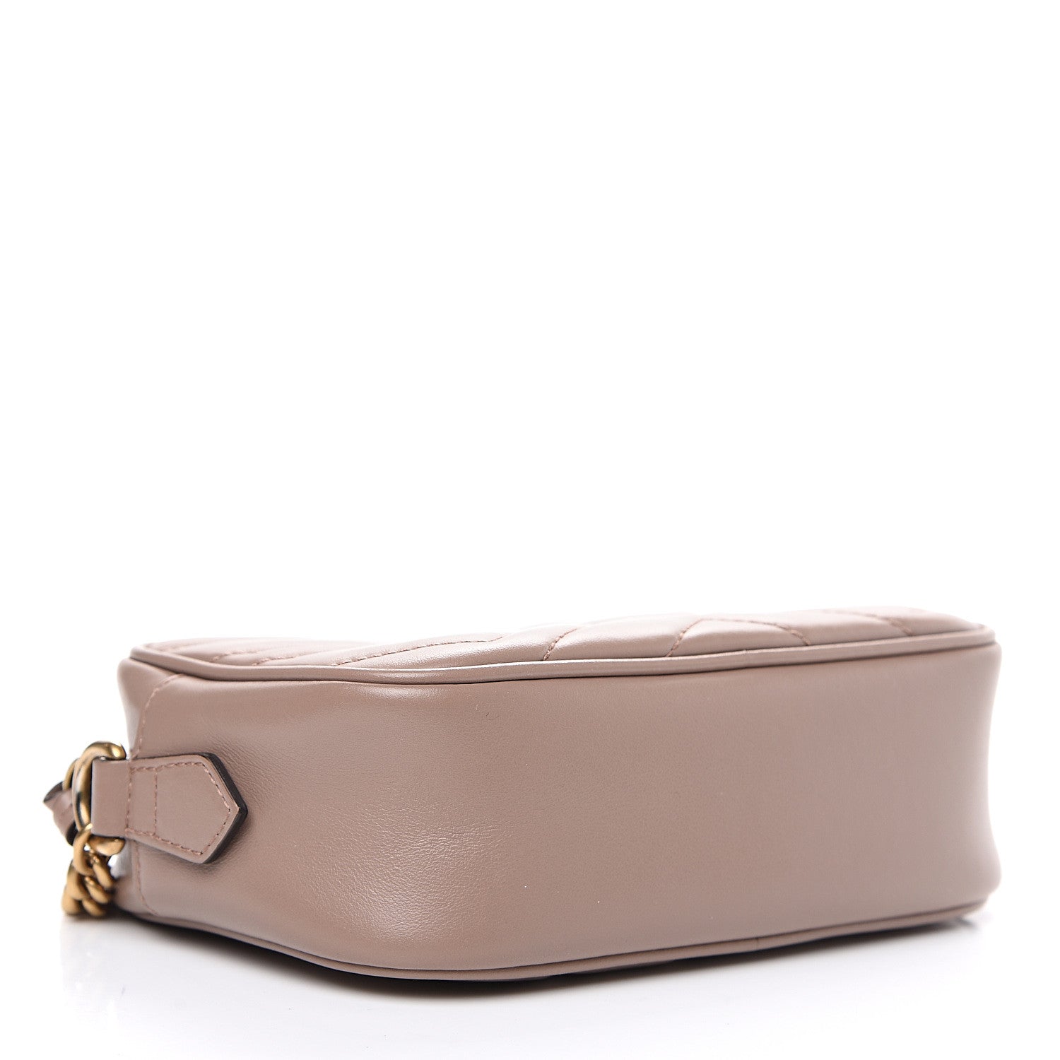 Gucci Calfskin Matelasse Mini GG Marmont Chain Shoulder Bag Porcelain Rose 3 of 10
