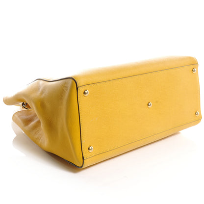 Fendi Vitello Elite Regular 2Jours Tote Yellow Chantilly 4 of 11