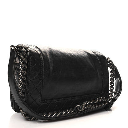Chanel Calfskin Medium Boy Reverso Flap Black 3 of 10