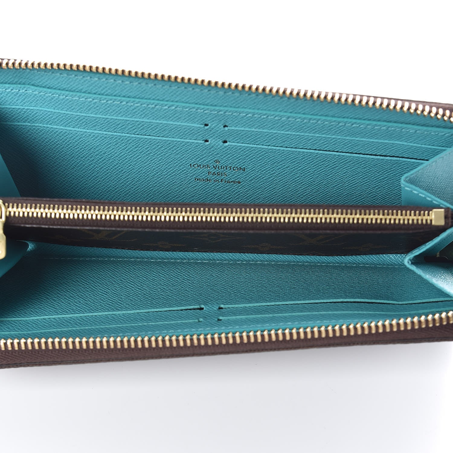 Louis Vuitton Monogram Clemence Wallet Turquoise 5 of 6