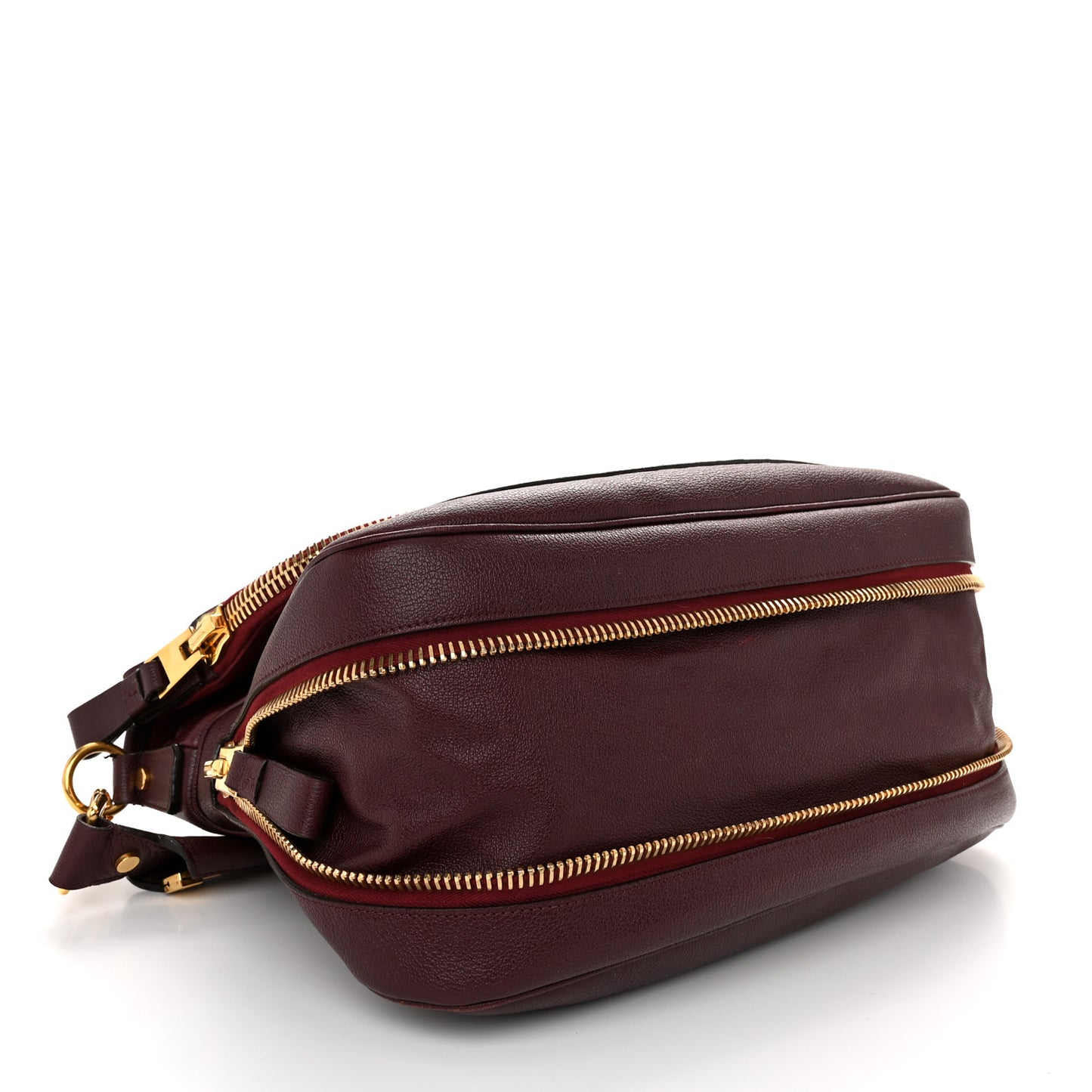 Pebbled Calfskin Large Jennifer Burgundy