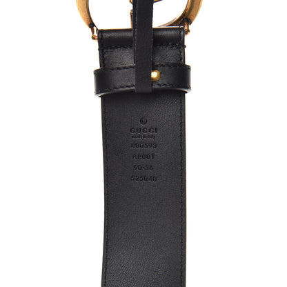 Gucci Calfskin Double G 40mm Belt 90 36 Black 3 of 5