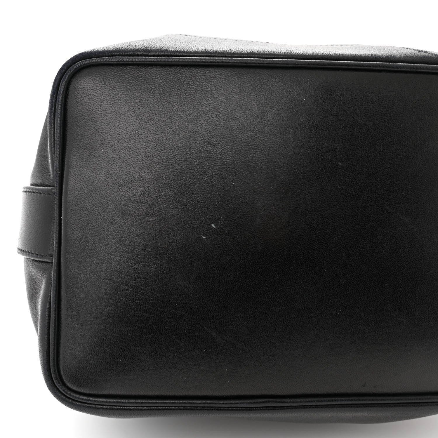 Chanel Lambskin CC Drawstring Bag Black 12 of 14