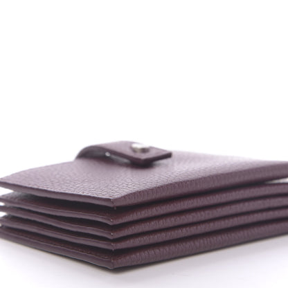 Saint Laurent Grained Calfskin Accordion Wallet Bordeaux 7 of 10