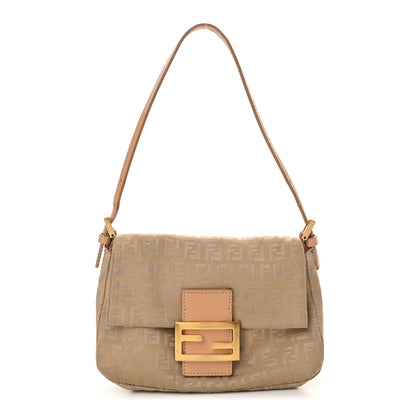 Fendi Zucchino Mini Mama Baguette Beige Gold 1 of 11