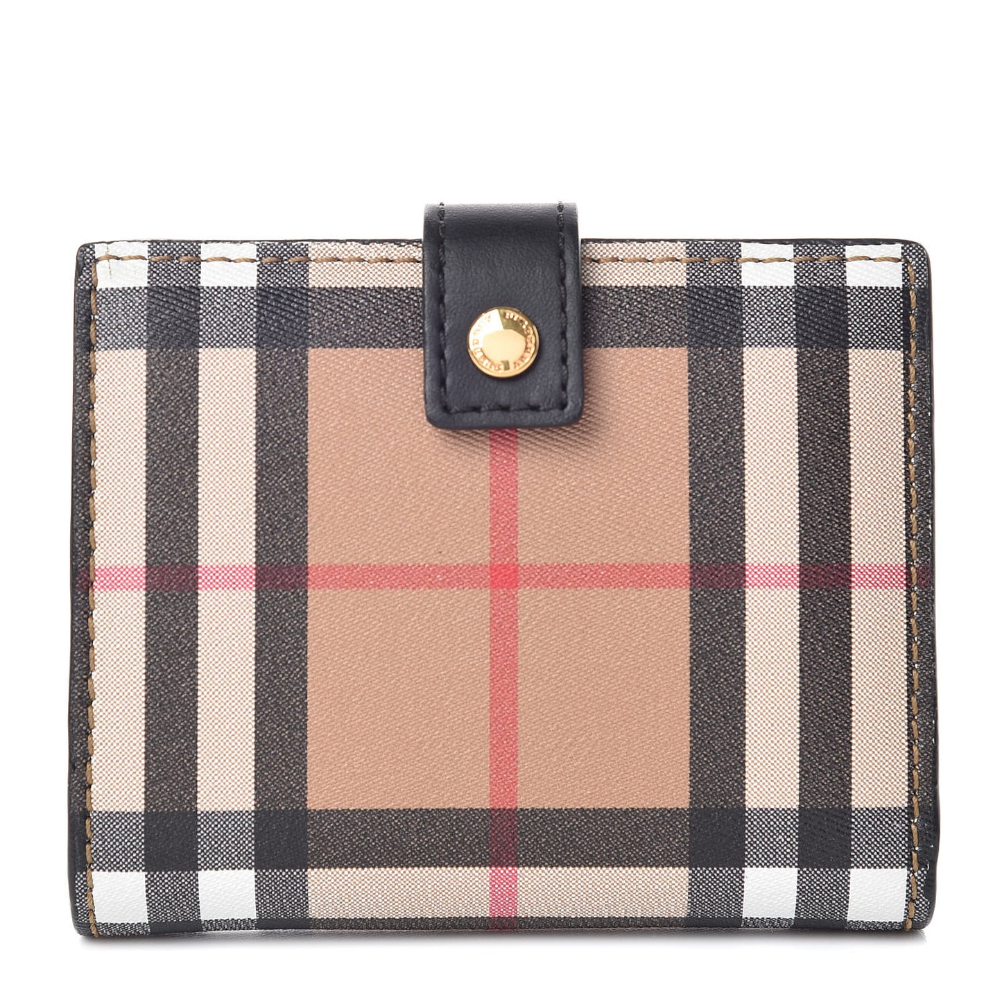 Vintage Check Folding Wallet Black
