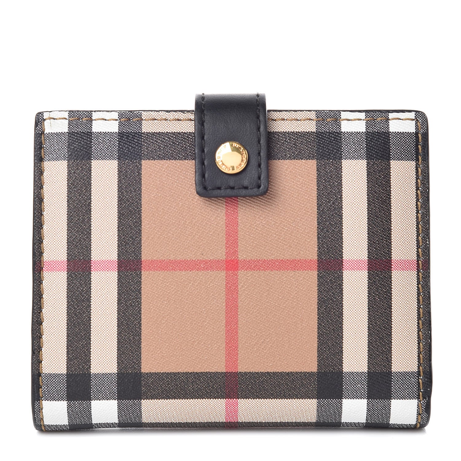 Burberry Vintage Check Folding Wallet Black 1 of 9