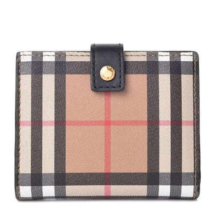 Burberry Vintage Check Folding Wallet Black 1 of 9