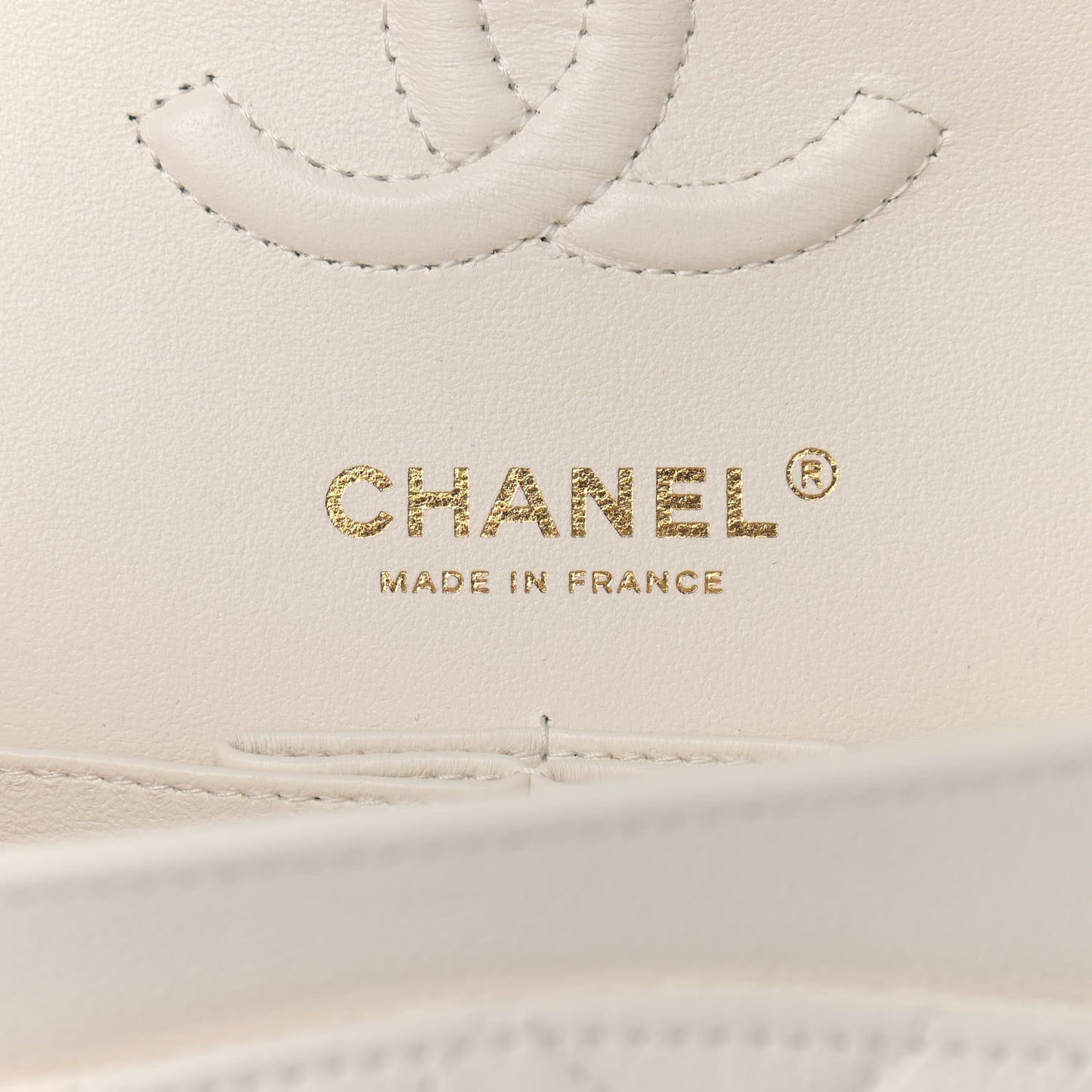 Caviar Quilted Small Double Flap White