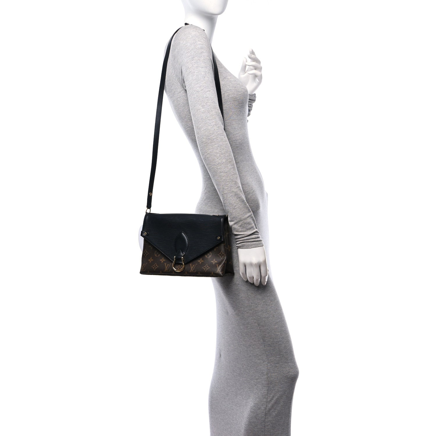 Louis Vuitton Epi Monogram Saint Michel Black 2 of 10