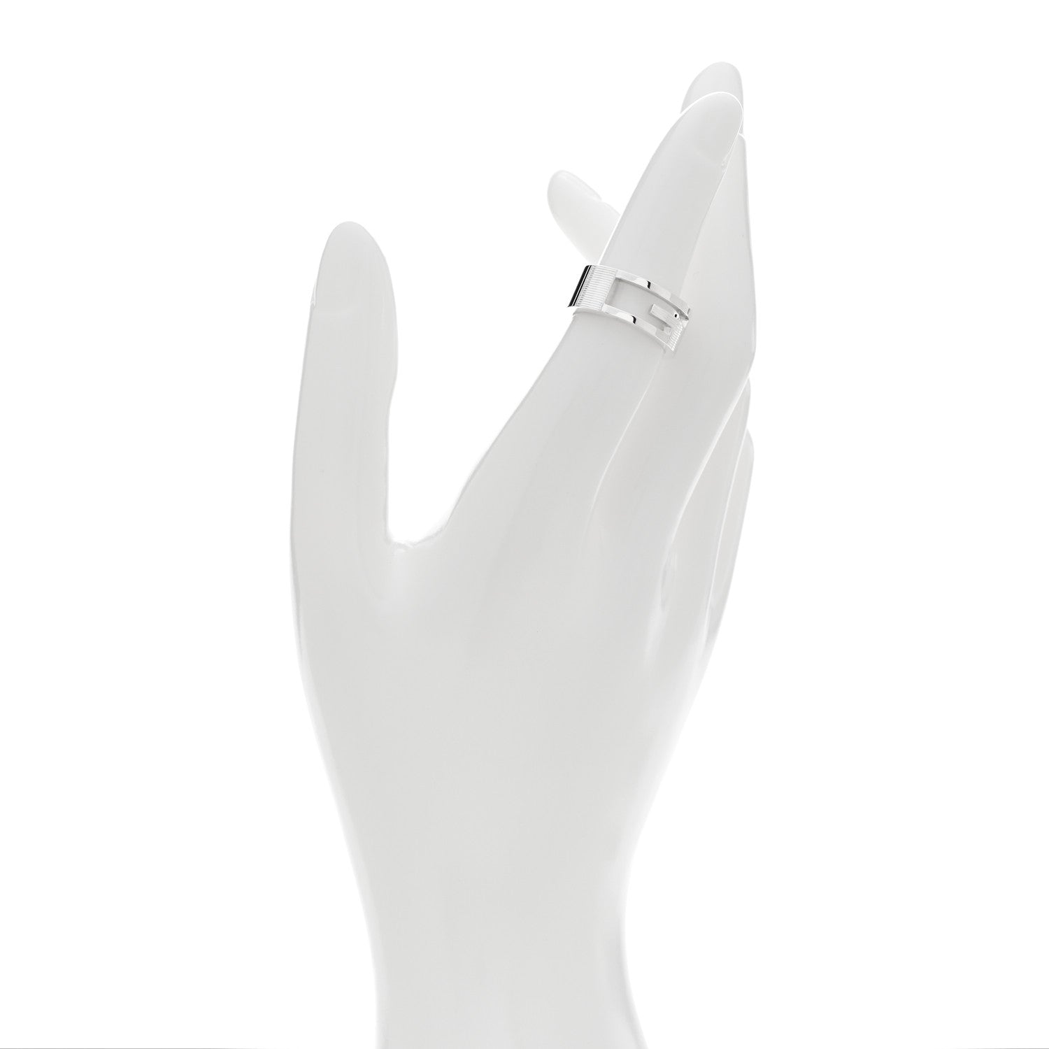 Gucci Sterling Silver G Cutout Ring 50 5.5 2 of 5