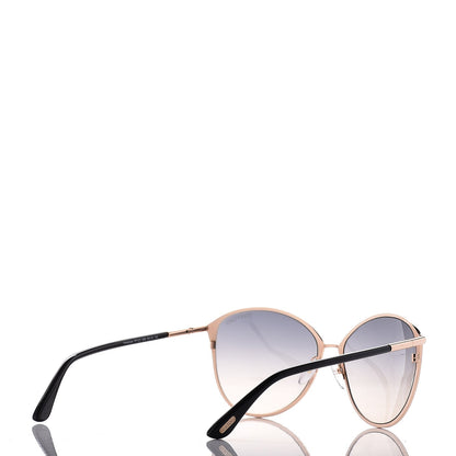 Tom Ford Penelope Vintage Round Sunglasses TF320 Black 4 of 9
