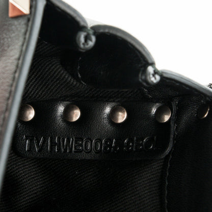 Valentino Garavani Calfskin Rockstud Belt Bag Black 7 of 7