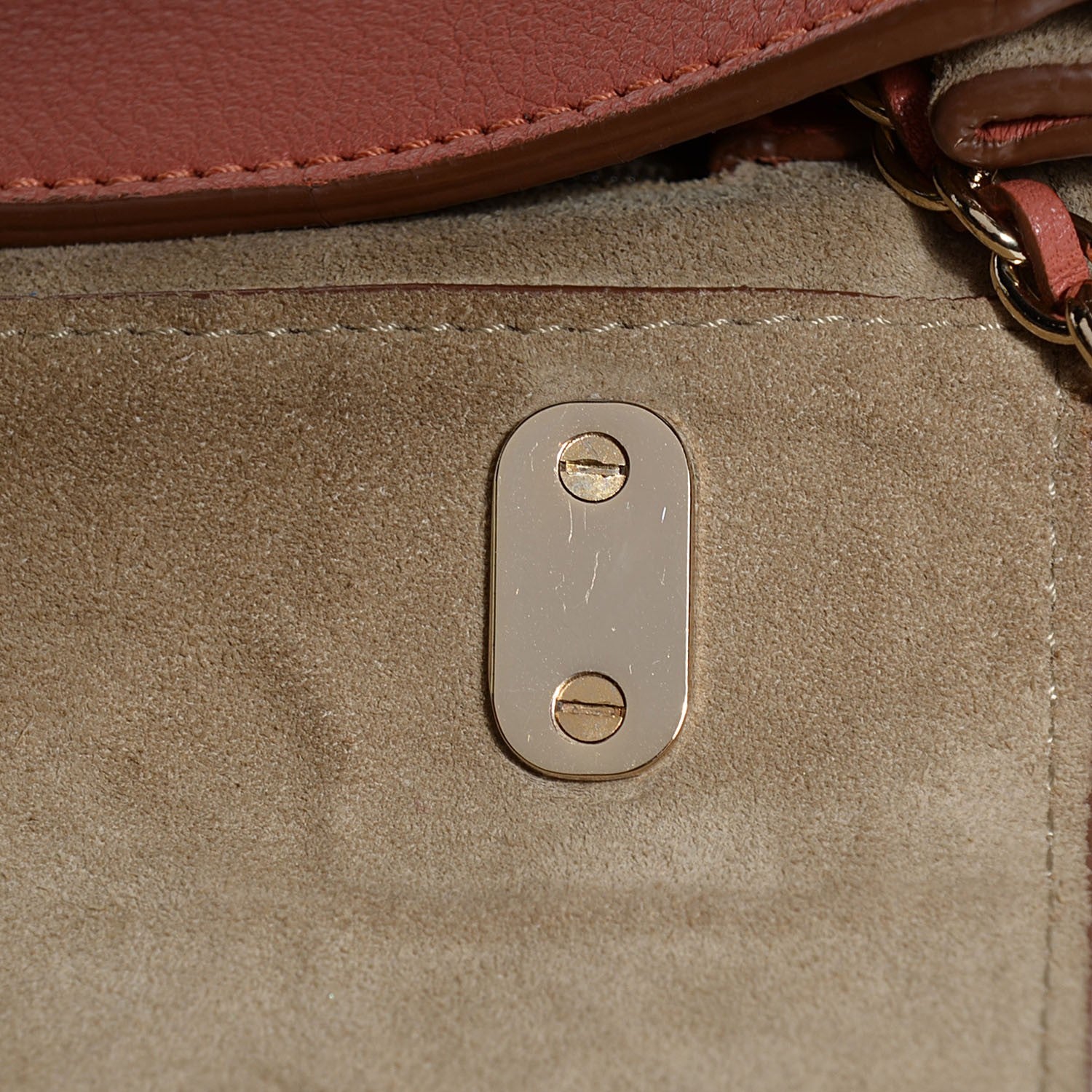Mulberry Smooth Matte Leather Lily Flap Burnt Peach 8 of 11