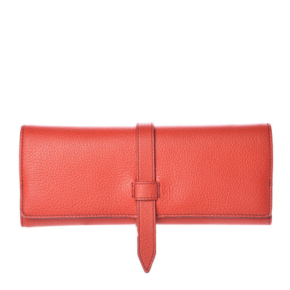 Burberry Grained Calfskin Brush Roll Orange Red 1 of 9
