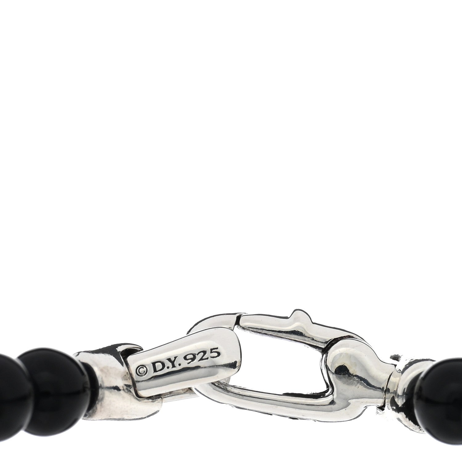 David Yurman Sterling Silver Black Onyx Sapphire Ruby Black Onyx Garnet Spiritual Beads Rainbow Bracelet 3 of 3