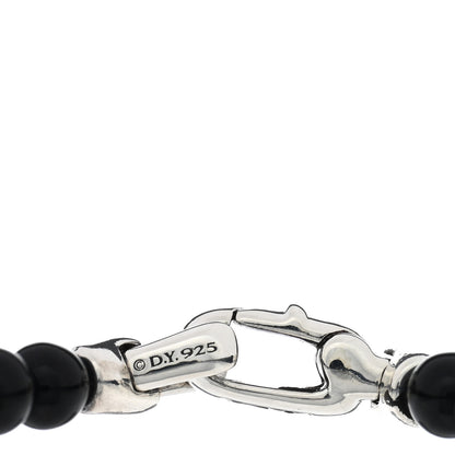 David Yurman Sterling Silver Black Onyx Sapphire Ruby Black Onyx Garnet Spiritual Beads Rainbow Bracelet 3 of 3