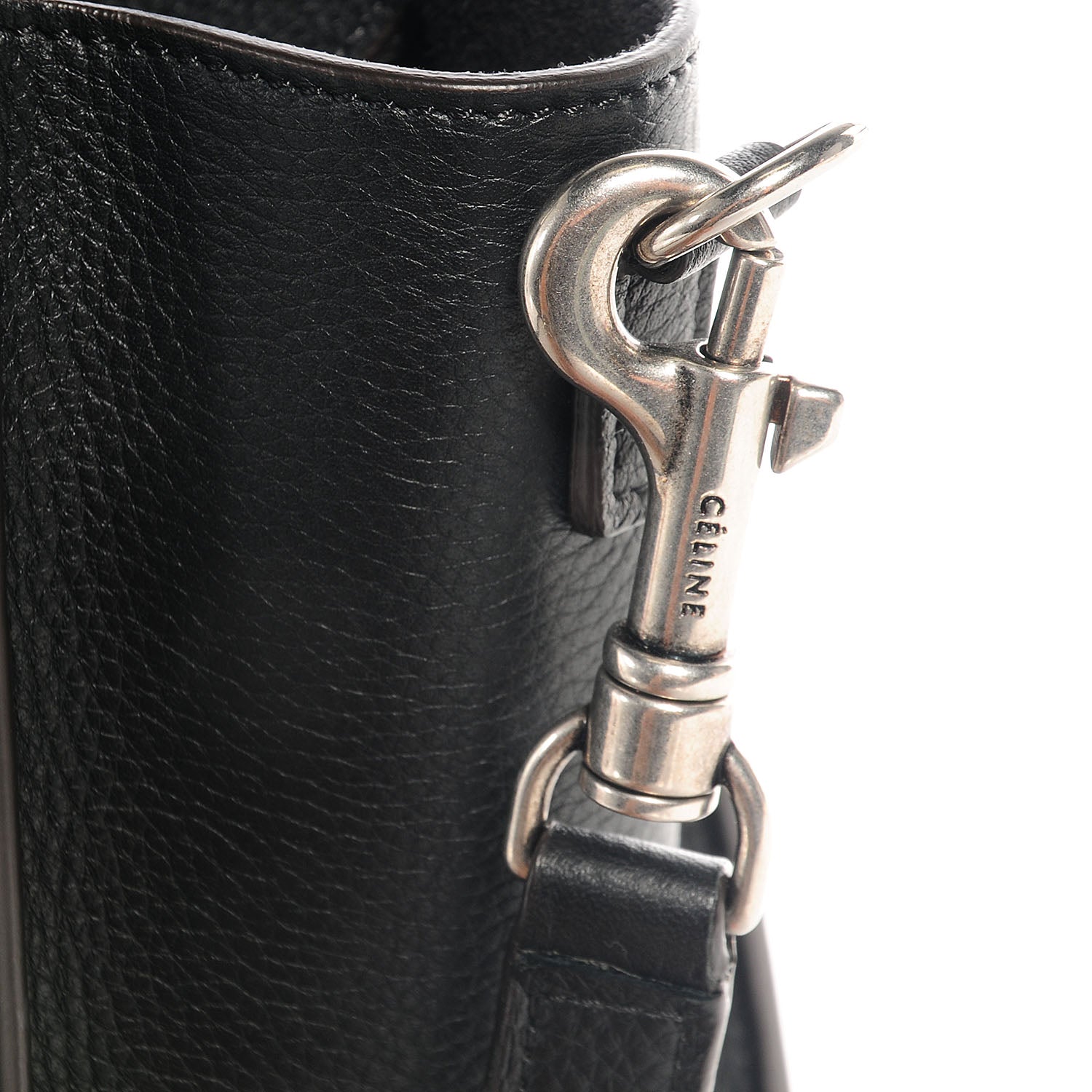 Celine Drummed Leather Nano Luggage Black 10 of 10