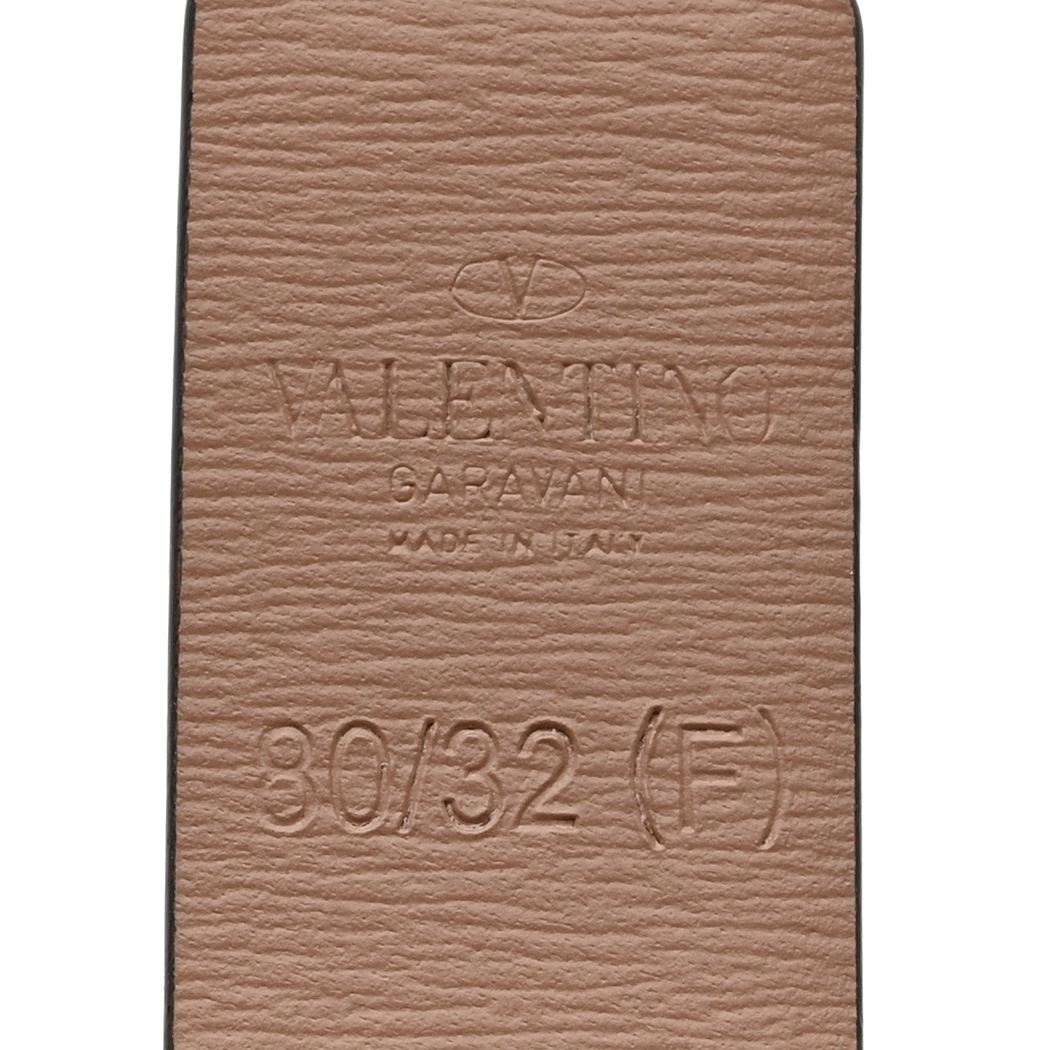 Valentino Garavani Glossy Calfskin VLogo Reversible 20mm Belt 80 32 Light Ivory Rose Cannelle 4 of 7
