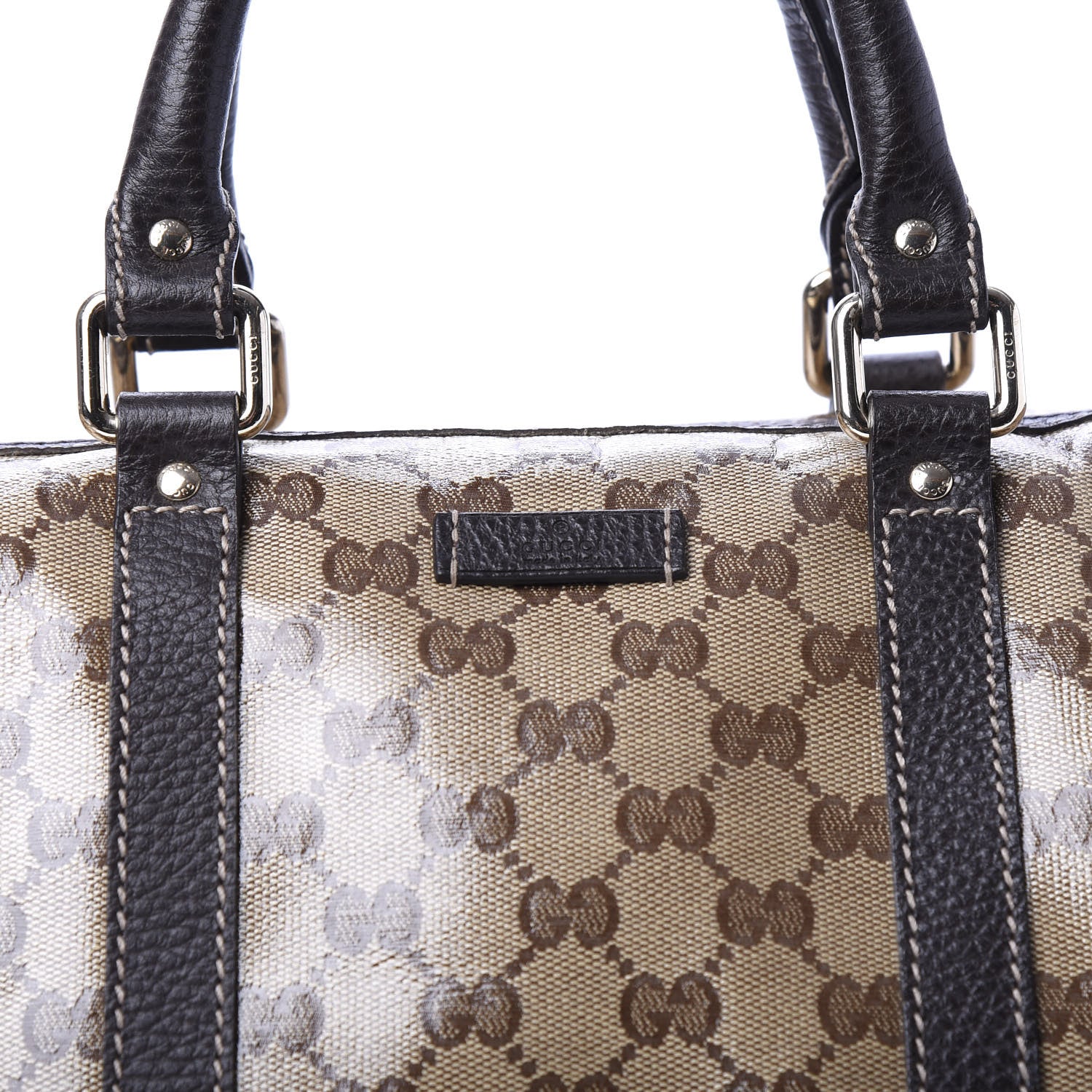 Gucci Crystal Monogram Medium Joy Boston Dark Brown 12 of 12