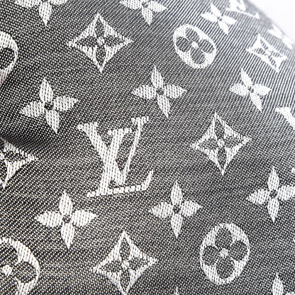 Louis Vuitton Wool Silk Monogram Denim Shawl 7 of 7