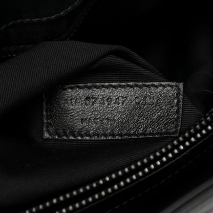 Saint Laurent Calfskin Y Quilted Monogram Monochrome Large Loulou Chain Satchel Black 7 of 10