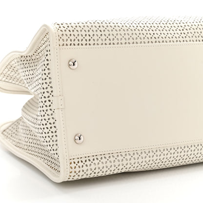 Chanel Calfskin Perforated Up In The Air Tote White 8 of 9