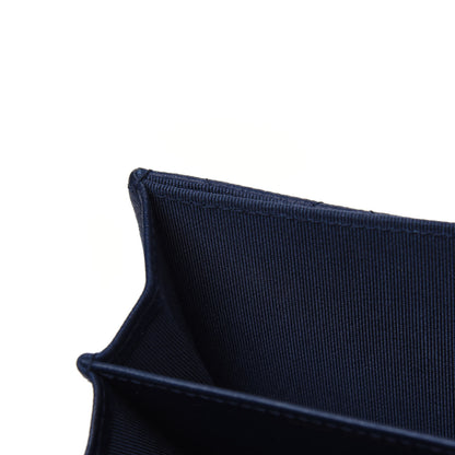 Chanel Letter Calfskin Embossed Quilted Card Holder Dark Blue 6 of 6