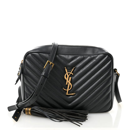 Saint Laurent Calfskin Matelasse Monogram Lou Camera Bag Smog 1 of 12