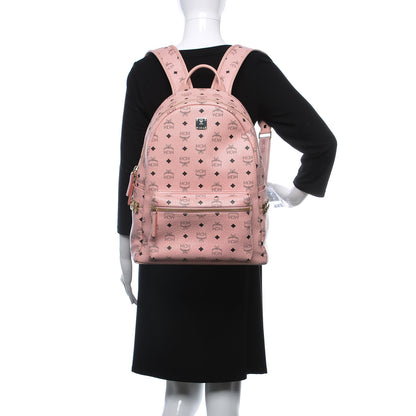 MCM Visetos Medium Side Studs Stark Backpack Pink 2 of 20