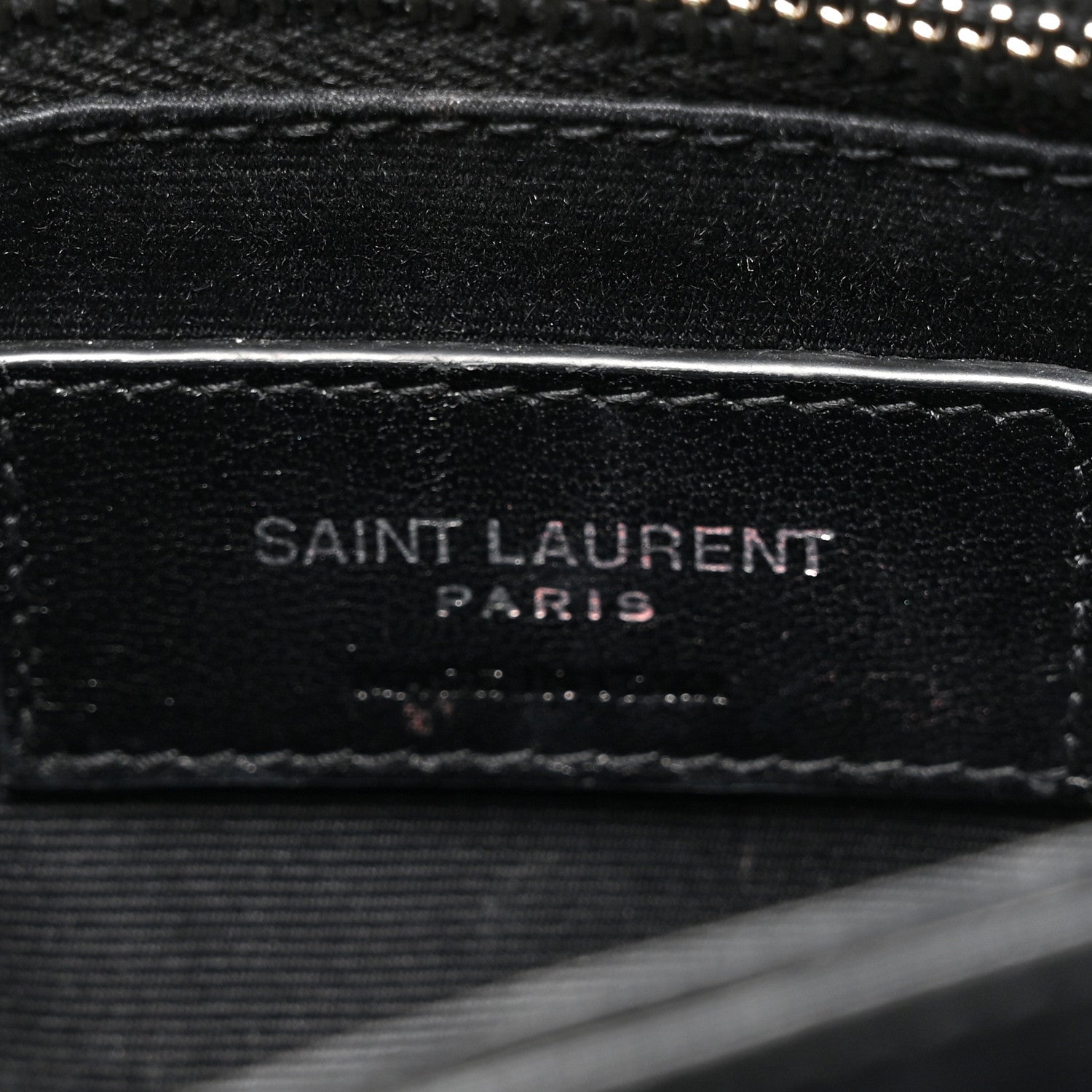 Saint Laurent Calfskin Y Quilted Monogram Toy Loulou Crossbody Bag Black 7 of 17