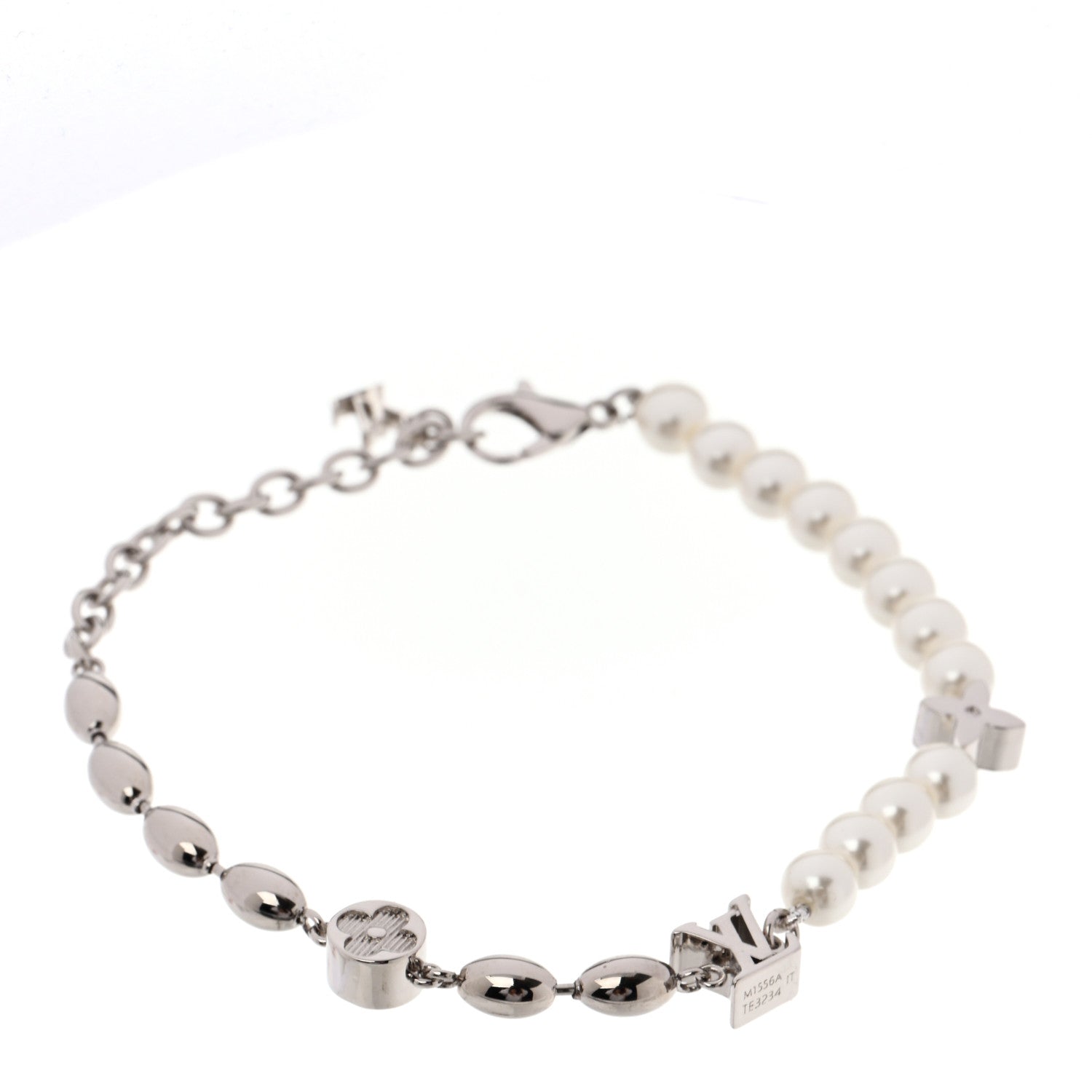 Louis Vuitton Pearls Fusion Bracelet Silver 1 of 5