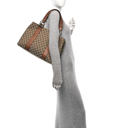 Gucci Monogram Medium Bamboo Bar Tote Brown 2 of 10