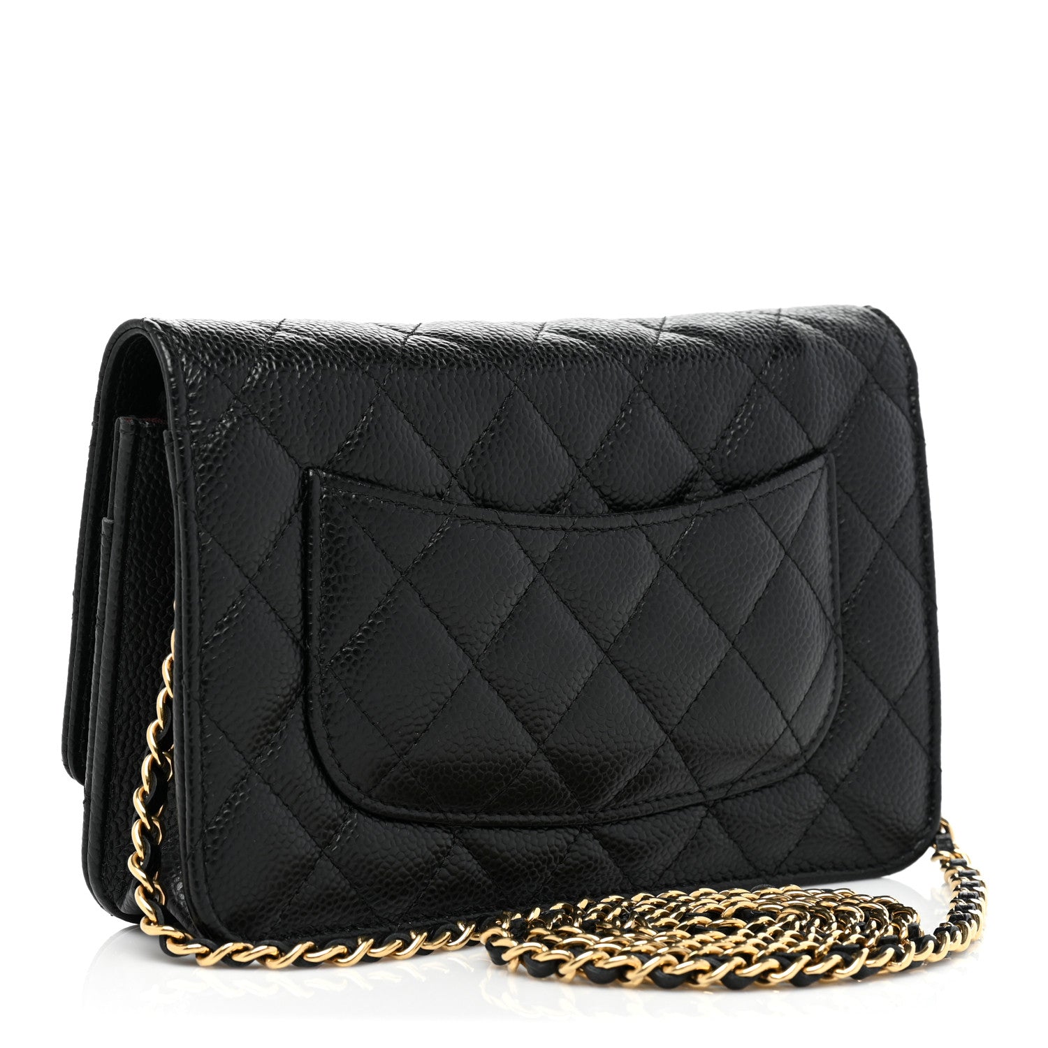Chanel Caviar Quilted Wallet On Chain WOC Black 3 of 9